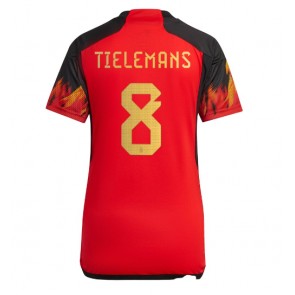 Belgium Youri Tielemans #8 Replica Home Stadium Shirt for Women World Cup 2022 Short Sleeve